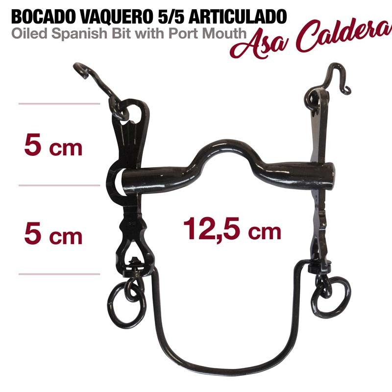 Bocado Vaquero 5/5 Articulado Asa Caldera