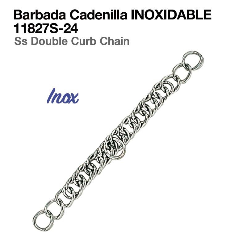 Barbada cadenilla inoxidable