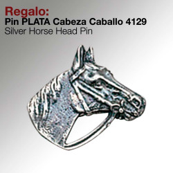 Pin Plata Cabeza Caballo